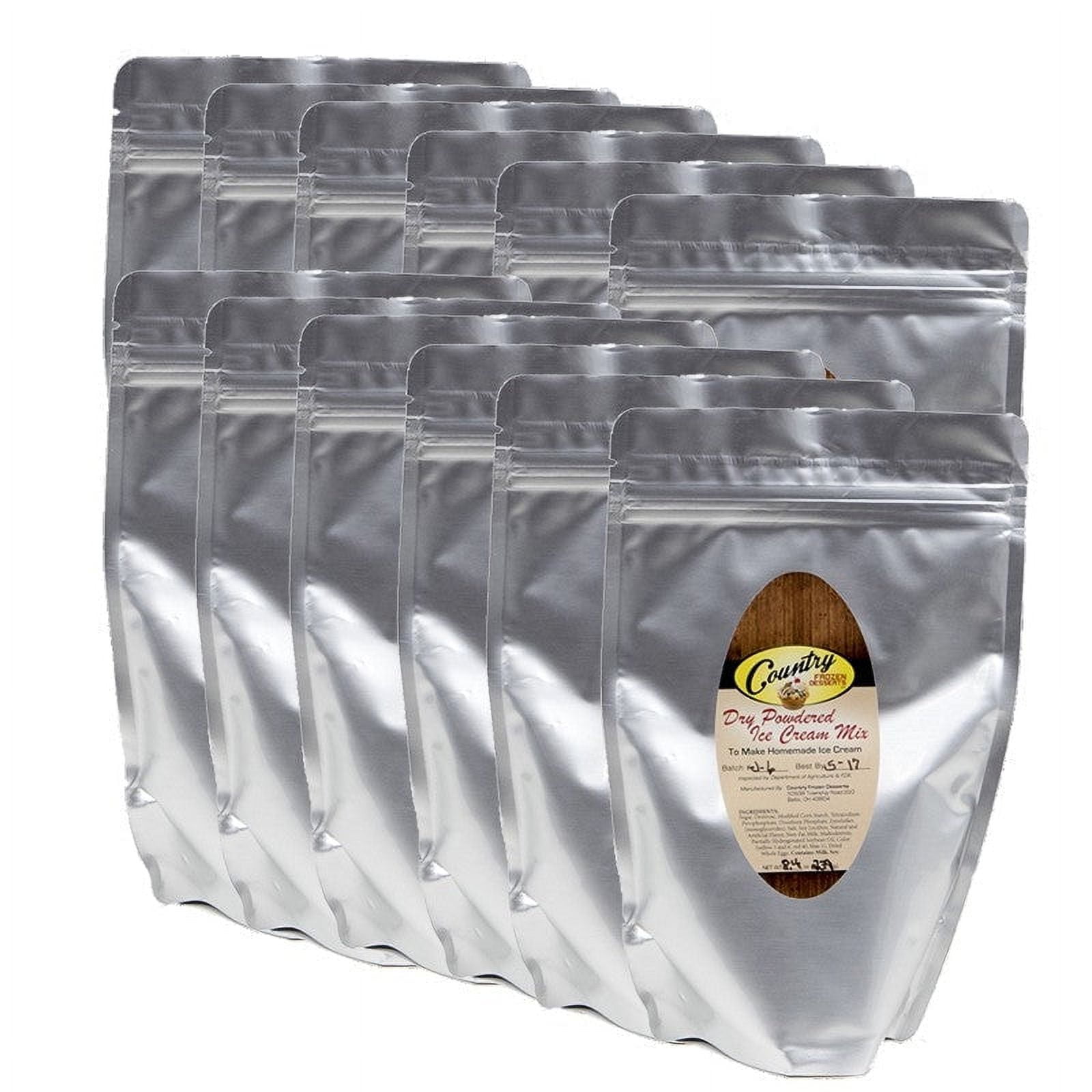 Dry Powdered Ice Cream Mix (6 Quarts) (12 Pack)