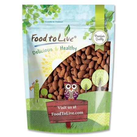 Dry Roasted Almonds, 2 Pounds — Kosher, Vegan — by Food to Live