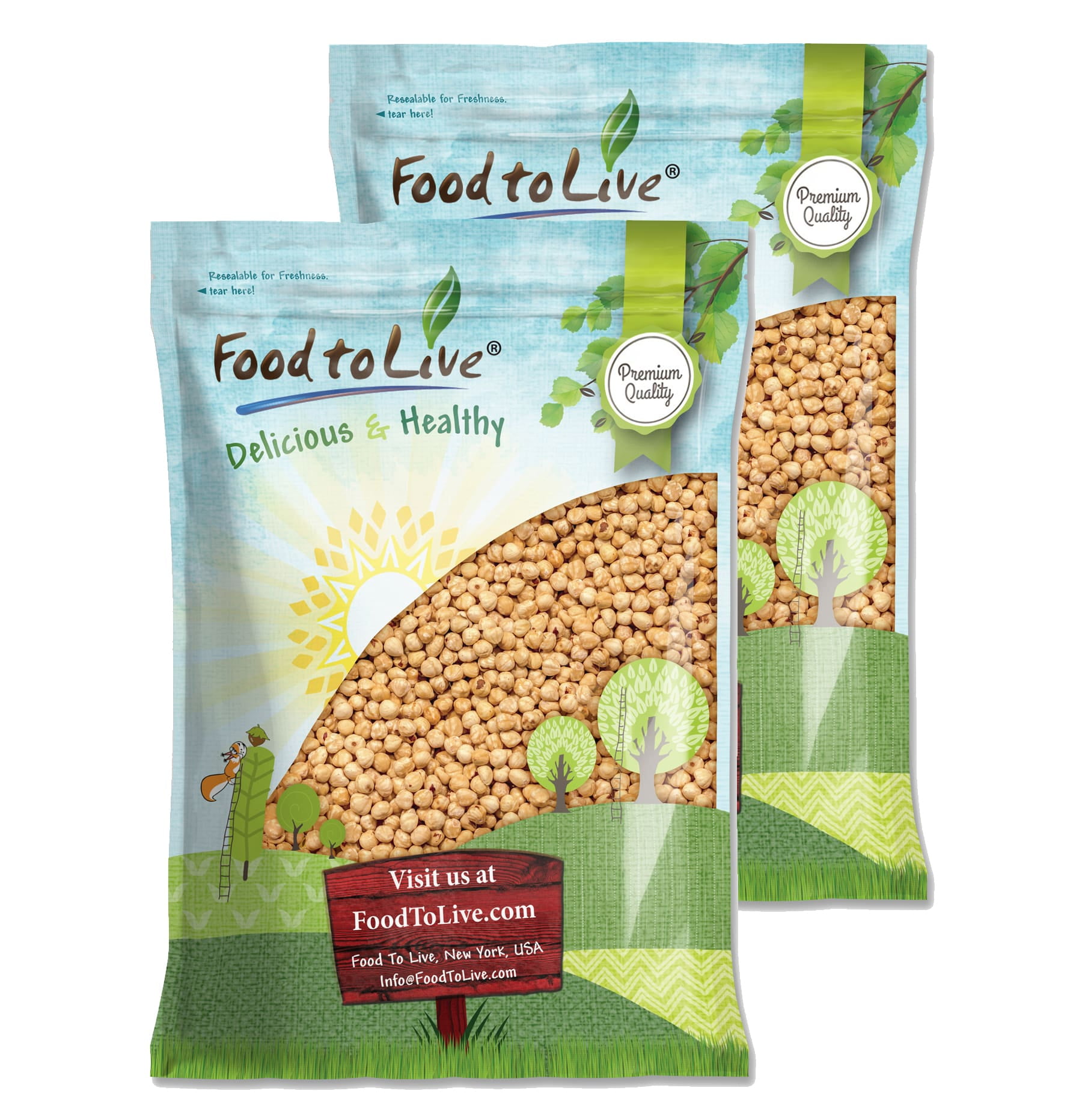 Dry Roasted Blanched Hazelnuts, 16 Pounds — Vegan — by Food to Live