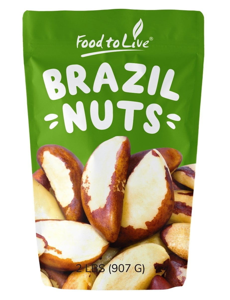 Dry Roasted Brazil Nuts, 2 Pounds — Vegan, Kosher — by Food to Live