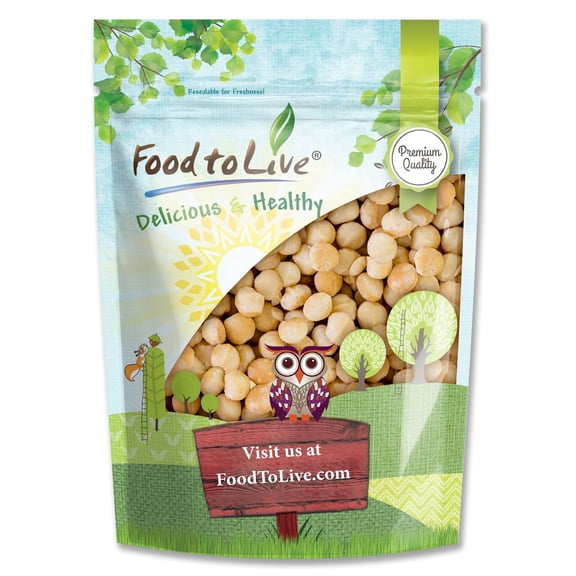 Dry Roasted Macadamia Nuts, 2 Pounds - Vegan - by Food to Live