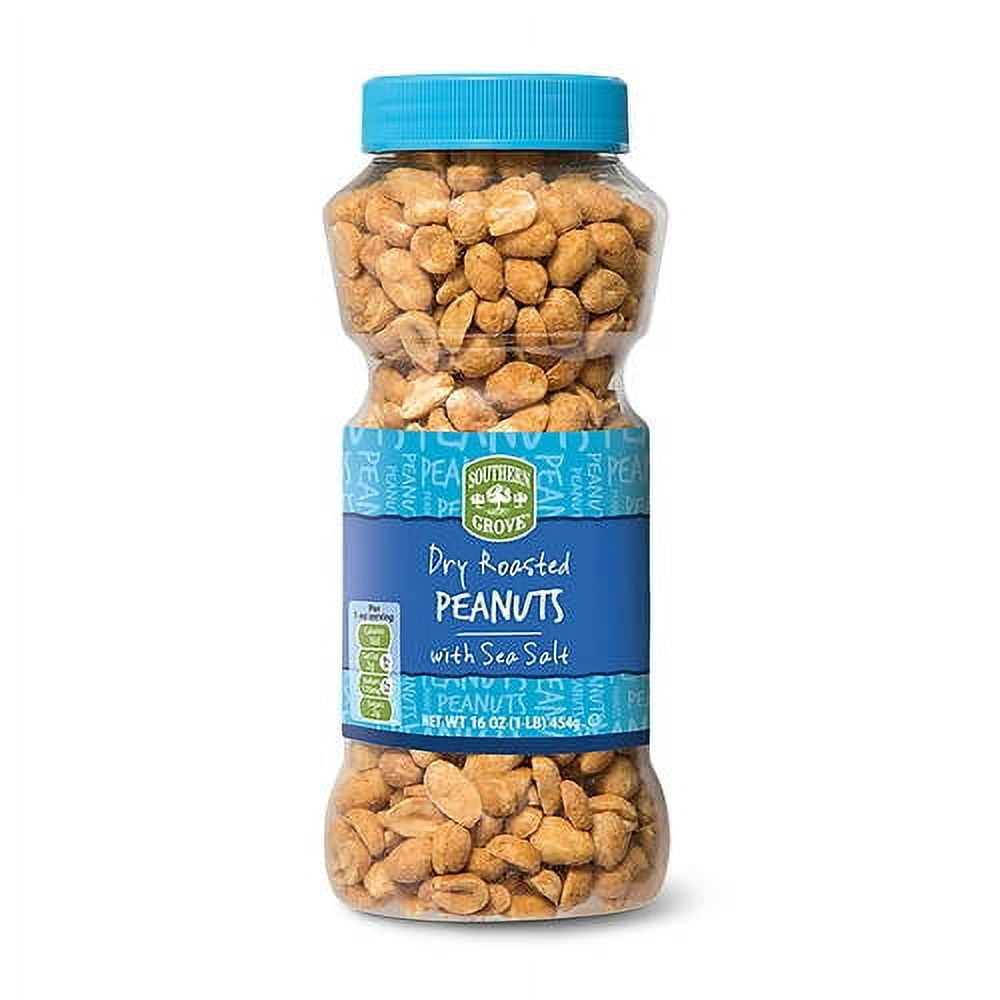 Dry Roasted Peanuts with Sea Salt, 16 oz- Pack of 5 - Walmart.com