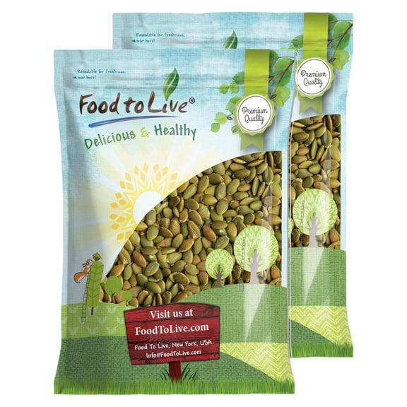 Dry Roasted Pumpkin Seed with Himalayan Salt, 16 Pounds Oven Roasted Pepitas, Lightly Salted, No Oil, Perfect for Baking and Salads, Keto, Vegan, Kosher, Bulk - by Food to Live
