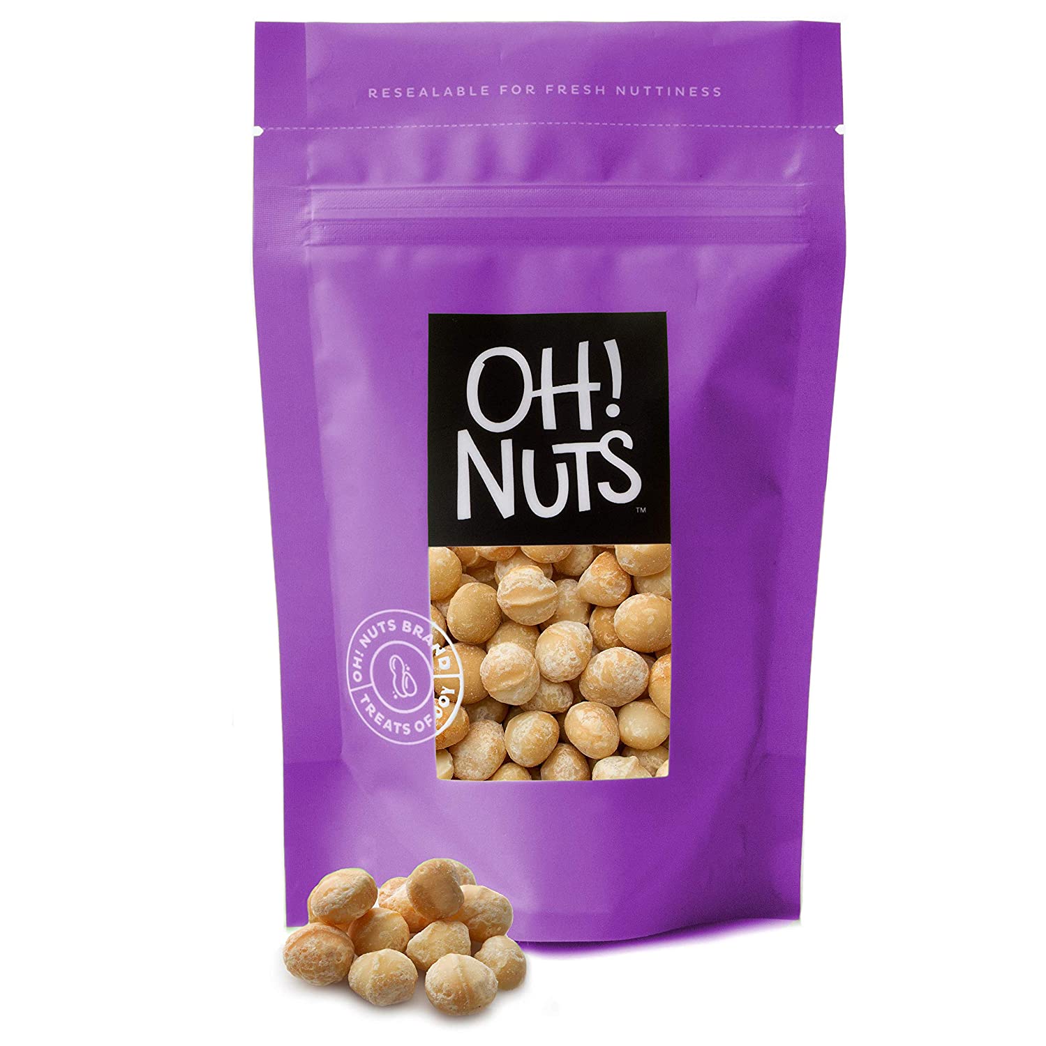 Dry Roasted Unsalted Macadamia Nuts | Large-Sized, No Oil Keto Snacks ...