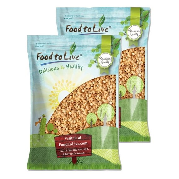 Dry Roasted Whole Cashews, 14 Pounds — Kosher, Vegan — by Food to Live