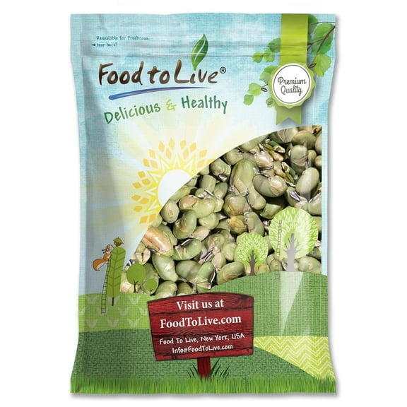 Dry Roasted and Salted Edamame Beans, 6 Pounds Vegan, Kosher, Bulk - by Food to Live