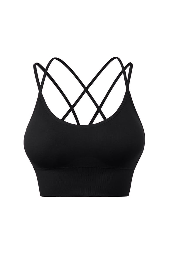Dry Running Underwear Woman Shockproof Size Large With String Bras Quick Fitness Bras Dry Shockproof Large Size Running Quick Fitness Woman With String Underwear Black S