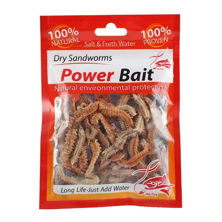 Dry Sandworms Fishing Lure Saltwater Feeder Worms Sea Fish Smell - Main Image