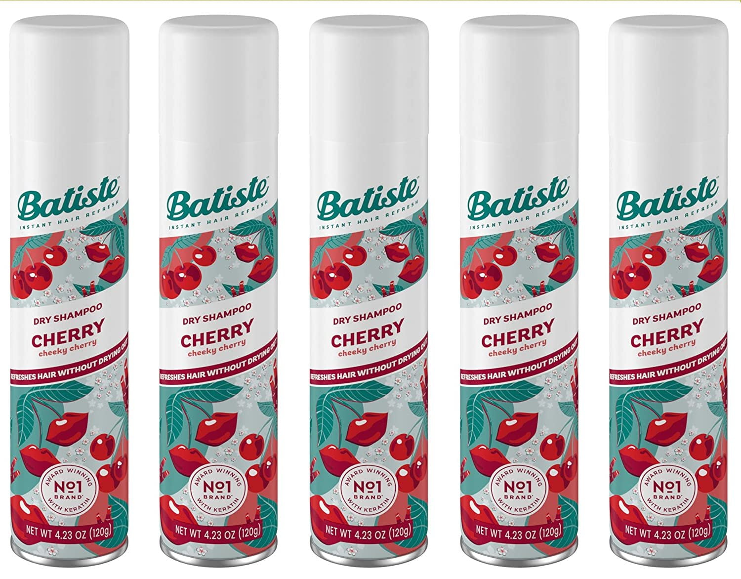Dry Shampoo, Cherry, 6.73 Ounce 5 Pack