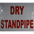 thumbnail image 1 of Dry Standpipe Sign Dry Stand Pipe Sign (Rust Free Aluminium,Reflective, RED 10 x 12)(ref-2022-4), 1 of 3