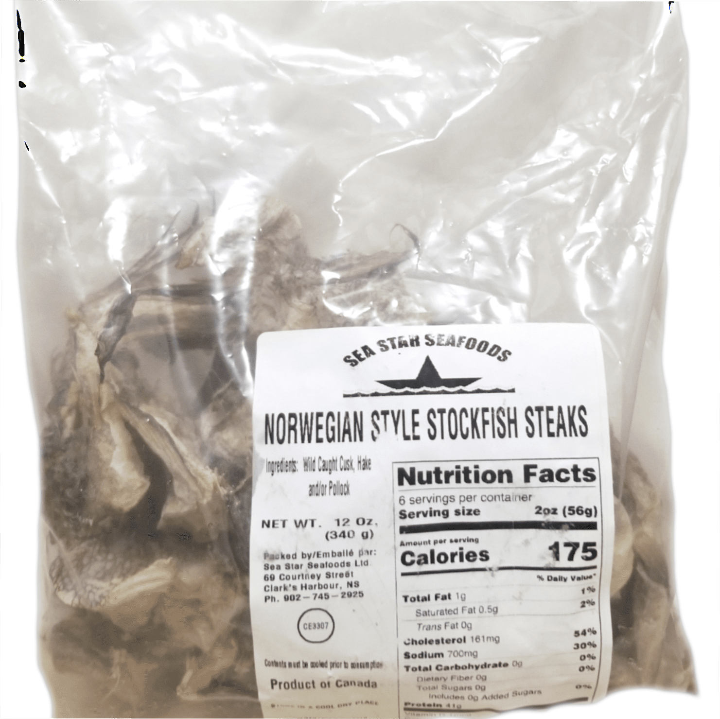 Stockfish Dried fish and caviar. 25 lbs or 11,5kg 5kg fish and 6,5 kg  caviar
