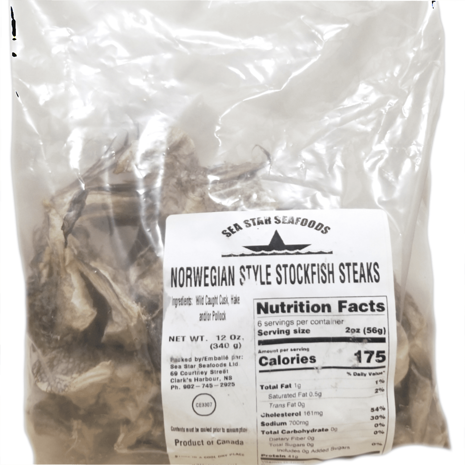  Norwegian Stockfish Whole or Cut 10lbs : Grocery