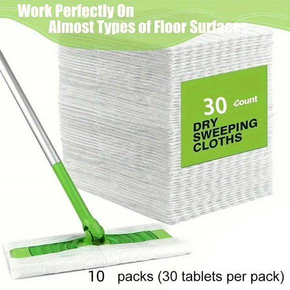 Dry Sweeping Cloths Pads Disposable Duster Mop for Floor Mopping Cleaning