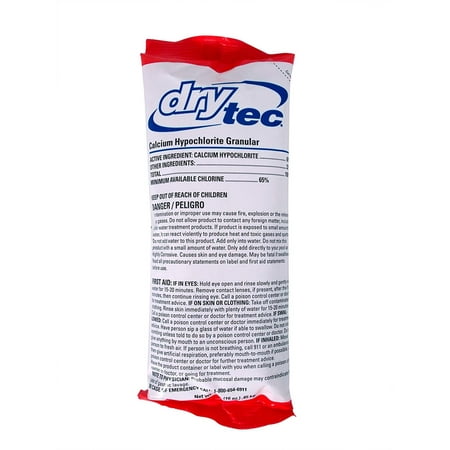 Dry Tec 68% Calcium Hypochlorite Granular Swimming Pool Shock - 1 lb