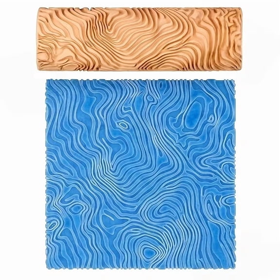 Dry Terrain Textured Roller - Ceramic Craft Tool for Handmade Jewelry and Pottery Projects