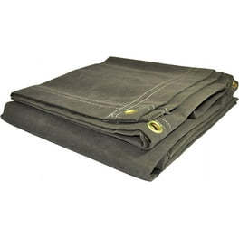 4 Ft. x 4 Ft. Brown 10 Oz. Canvas Tarp - Walmart.com