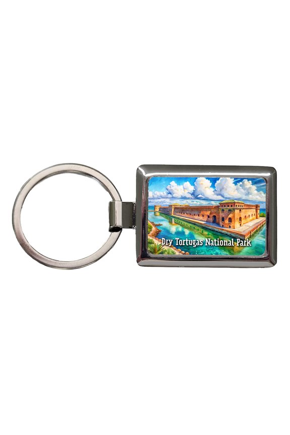 Dry Tortugas National Park Florida Metal Rectangle Keychain