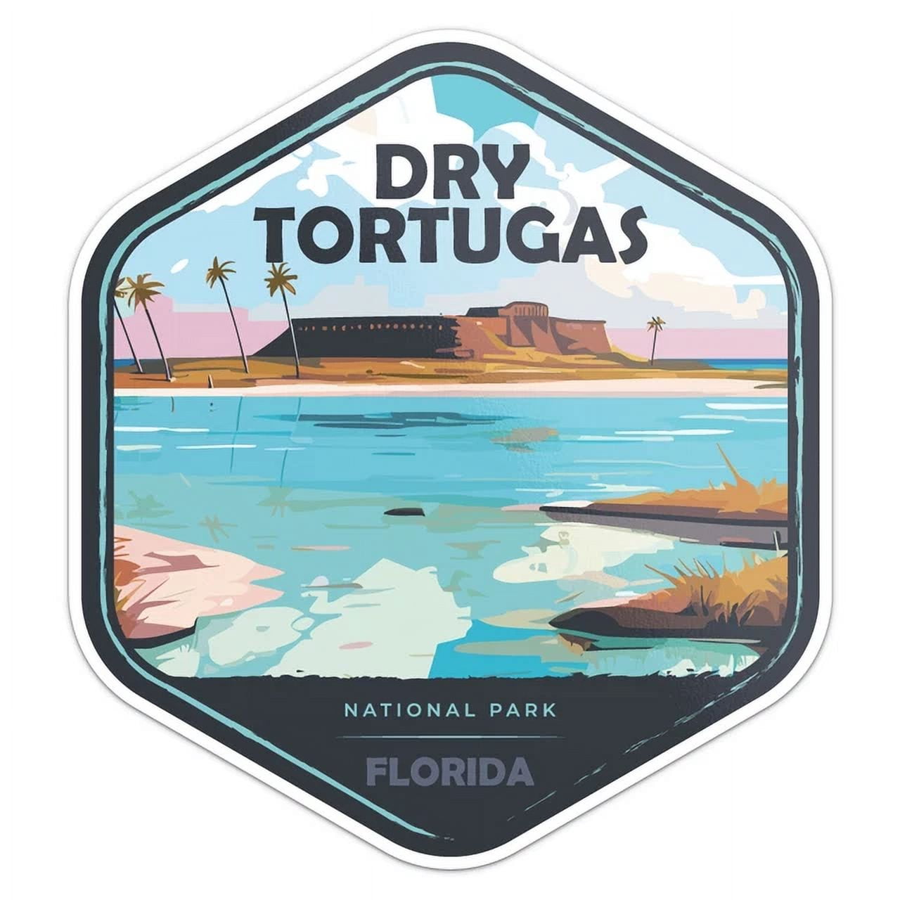 Dry Tortugas National Park Sticker Phone Decal Water Bottle Stickers ...