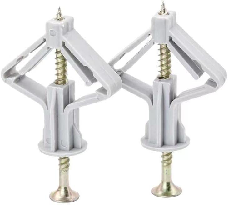 Dry Wall Anchors Practical 100pcs Plastic Expansion Drywall Anchor Kit