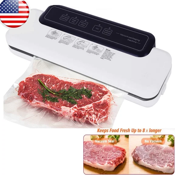 Dry/Wet/Powder Universal Commercial Vacuum Sealer Machine 60Kpa w/10pcs Seal Bag