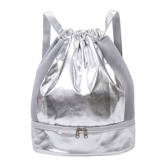 Dry Wet Separated Swim Bag Drawstring Gym Bag Beach Backpacks Fitness Bag for Women Men Boys Girls Swimmers