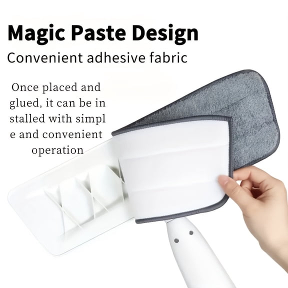 Dry & Wet Spray Mop Set - Reusable Water Bottle/Microfiber Pad, No Dead Corner Cleaning, for Wood Floor/Tile, Commercial/Home Use