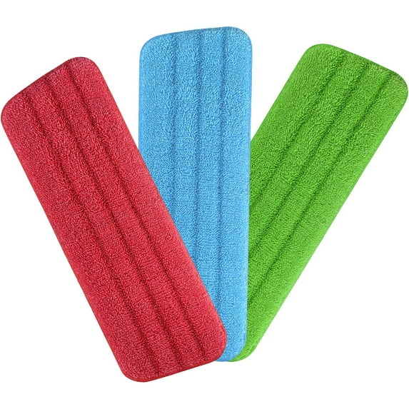 Dry Wet Use Compatible Microfiber Mop Pads, 3 Pieces, Suitable For Bona Mop System, Eco-Friendly Cleaning Solution, Chemical-Free, Reusable Up To 100 Times, Efficient Pet Hair And