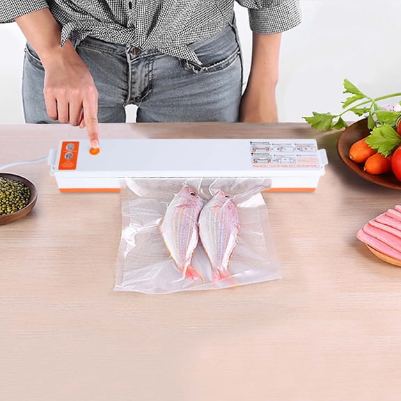 Dry and Wet Electric Vacuum Sealer Machine Household Automatic Food Vacuum Sealer Quick Sealing System with 10 Vacuum Bags