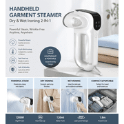 Dry and Wet Ironing Handheld Garment Steamer for Cloth with Digital Display, Portable Iron for Home Travel, Upgrade Adsorption Cloth Mode,Large Tank
