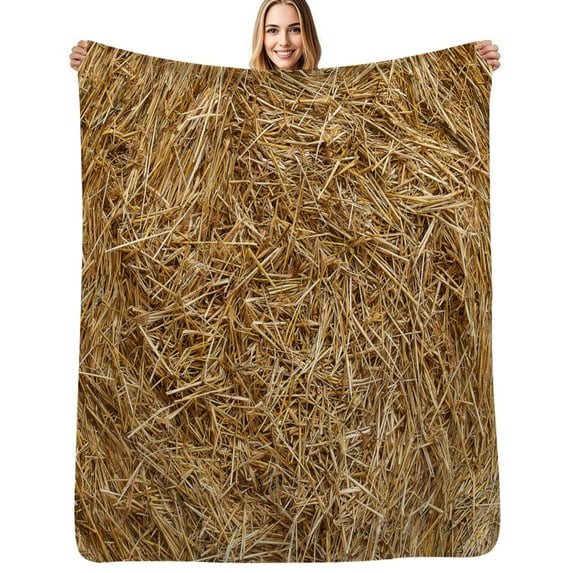 Dry straw Flannel Blankets Soft Throw Blanket Winter Travel Office Outdoor Bedspread