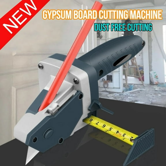 Dry wall cutting tool - gypsum/rock/cardboard cutter, industrial grade alloy blade integrated hand tool, gypsum board cutting tool, all-in-one hand tool with tape measure and utility knife