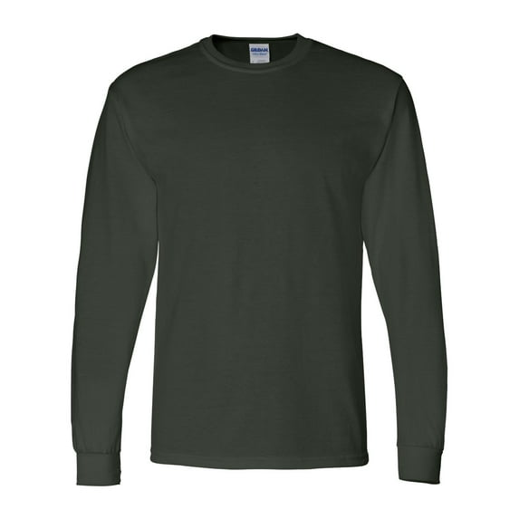 DryBlend 50/50 Long Sleeve T-Shirt, S, Forest Green