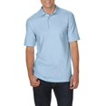 thumbnail image 1 of DryBlend Double Piqué Polo, 2XL, Light Blue, 1 of 3
