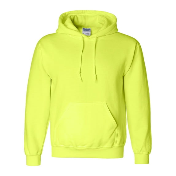DryBlend Hooded Sweatshirt, 3XL, Safety Green