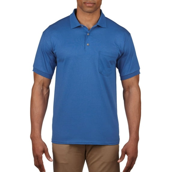 DryBlend Jersey Pocket Polo, 3XL, Royal