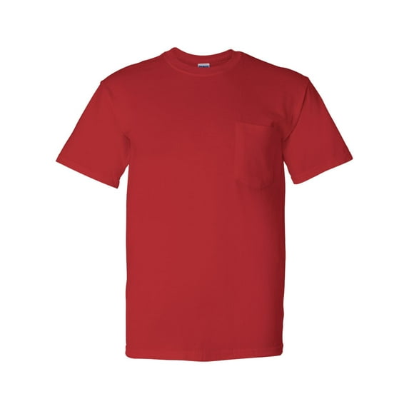 DryBlend Pocket T-Shirt, M, Red