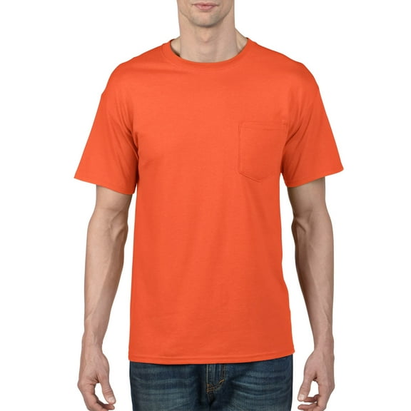 DryBlend Pocket T-Shirt, S, Orange