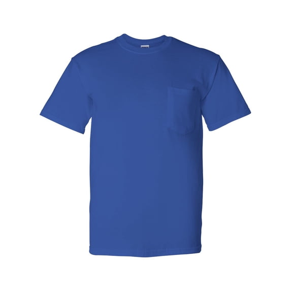 DryBlend Pocket T-Shirt, XL, Royal