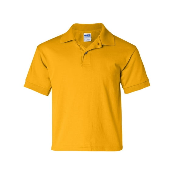 DryBlend Youth Jersey Polo, S, Gold