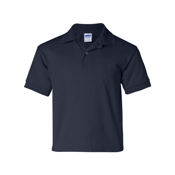 DryBlend Youth Jersey Polo, XL, Navy