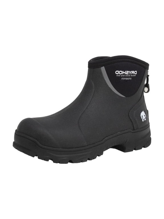 Outdoor Boots Mens Steadyeti Fleece Ankle Black SYT-MA