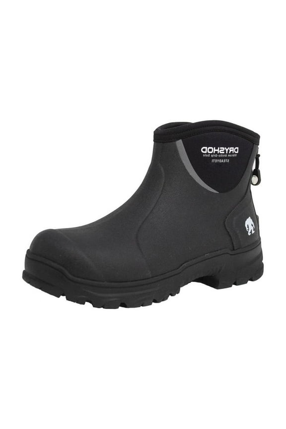 Outdoor Boots Mens Steadyeti Fleece Ankle Black SYT-MA
