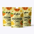 thumbnail image 1 of Drybox Dried Persimmons, Persimmon Chips Sliced No Sugar Added Fruit Snacks, Exotic Fruit Non-GMO | Unpeeled, with the Rind | Keto and Paleo Snack Naturally Sweet 1.2 oz per pack, 3 Pack, 1 of 1