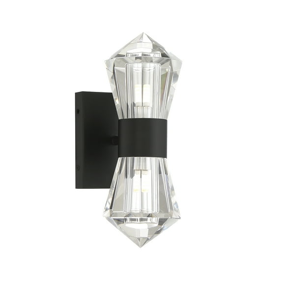 Dryden 2-Light Wall Sconce in Matte Black