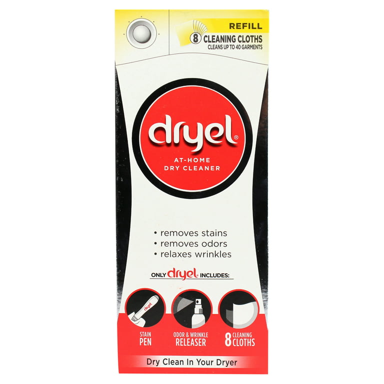 Dryel Home Dry Cleaning Refill Laundry Supplies, 8 ct - King Soopers