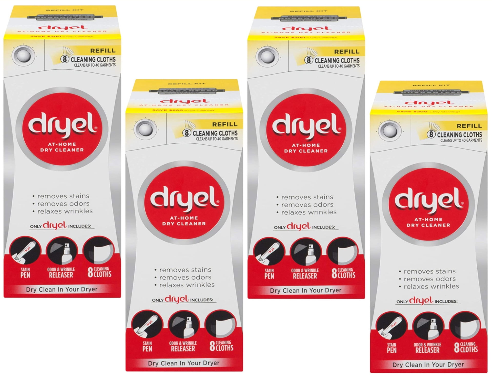Dryel At-Home Dry Cleaner Refill Kit, 8 Count
