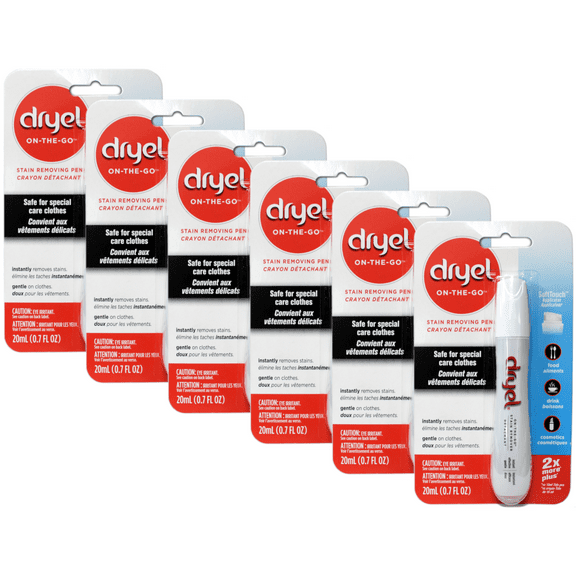 Dryel On-The-Go Stain Removing Pen For Special Care Clothes 0.7 fl oz Pack of 6