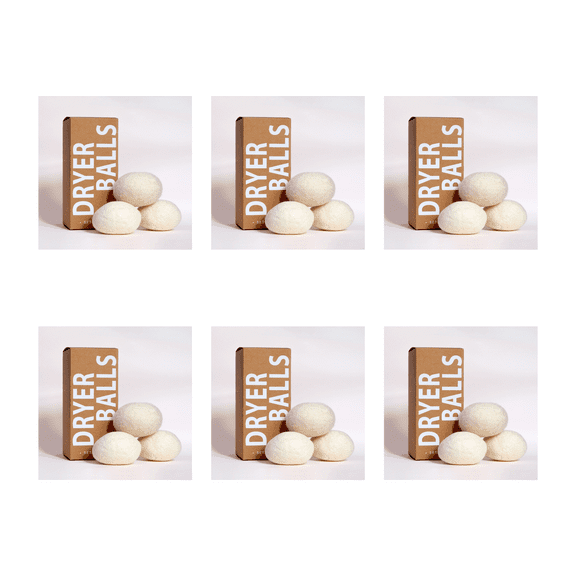 Dryer Ball Wool Dryer Ball 6 Pack (1 Box x 6)