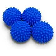 Dryer Balls 4 Pack - Non-Toxic Reusable Dryer Balls (Blue)