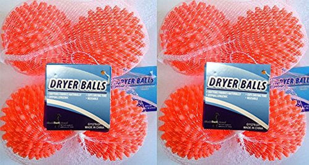 Dryer Balls 8 Pack Orange Reusable Dryer Balls Replace Laundry Drying